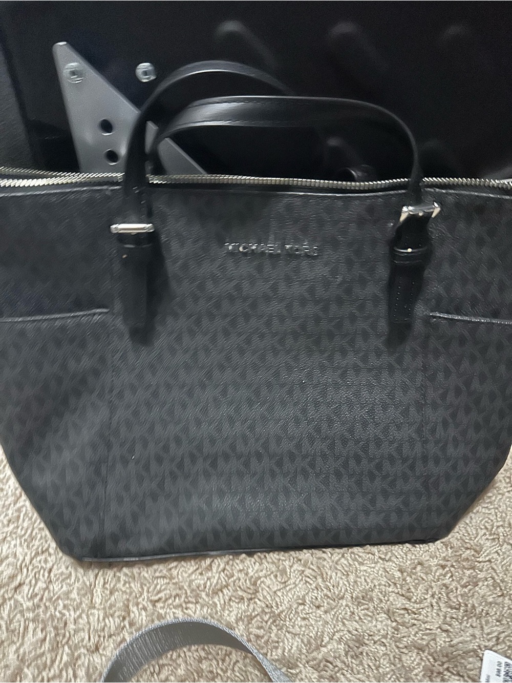 Michael Kors Black Monogram Tote